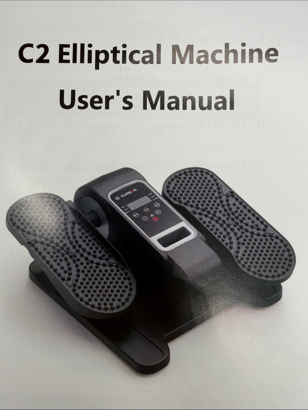 Cursor Fitness C2 Under Desk Elliptical Machine Pedal Exerciser Electric
